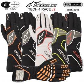 Racing Gloves - Shop All Auto Racing Gloves - Alpinestars Tech-1 Race v2 Gloves - CLEARANCE $114.88