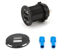 Keep it Clean Wiring - Keep It Clean Wiring Black Dash Mount Dual Port USB Charger - Replaces Cigarette Lighter
