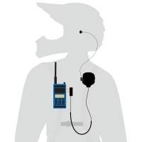 Rugged Radios - Rugged Patrol Moto Kit - Ear Piece and Hand Mic - Image 1