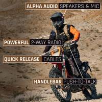 Rugged Radios - Rugged Moto Max Kit With Waterproof RDH-X Digital Radio - Helmet Kit, Harness, and Handlebar Push-To-Talk - Image 9