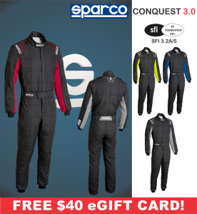 Racing Suits - Sparco Racing Suits - Sparco Conquest 3.0 Suit - $425