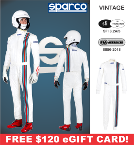Racing Suits - Sparco Racing Suits - Sparco Vintage Suit (MY2022) - $1200