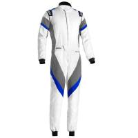 Sparco Victory 3.0 Suit - White/Blue - Size Euro 50