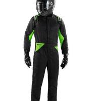 Sparco - Sparco Sprint Suit - Black/Green - Size Euro 50 - Image 3