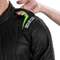 Sparco - Sparco Sprint Suit - Black/Green - Size Euro 50 - Image 4