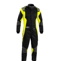 Sparco Futura Suit - Black/Yellow - Size Euro 48