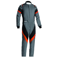 Sparco Victory 3.0 Boot Cut Suit - Gray/Orange - Size Euro 48