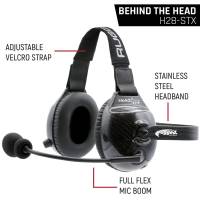 Rugged Radios - Rugged AlphaBass Carbon Fiber Headset for STEREO and OFFROAD Intercoms - Over The Head - Image 3