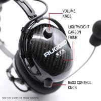 Rugged Radios - Rugged AlphaBass Carbon Fiber Headset for STEREO and OFFROAD Intercoms - Over The Head - Image 5