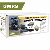 Rugged Can-Am Commander and Maverick - Glove Box Mount - 696 PLUS - 45 Watt GMRS Radio - AlphaBass Headsets