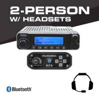 Rugged 2 Person STX STEREO Complete Communication Intercom System - BTU Headsets