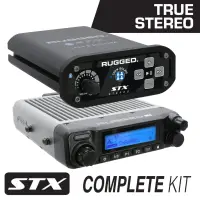 Rugged 2 Person STX STEREO Complete Communication Intercom System - Helmet Kits