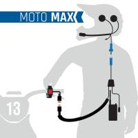 Rugged MOTO MAX Kit - Radio, Helmet Kit, Harness, and Handlebar Push-To-Talk - GMR2 - GMRS Radio