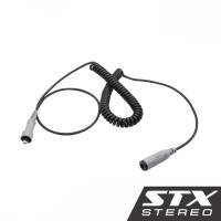 Rugged STX STEREO Headset or Helmet Extension Coil Cable