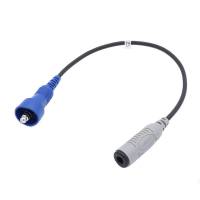 Rugged Male OFFROAD Straight Cable to Female STX STEREO or TRAX Stereo Intercom Adapter