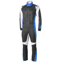Simpson Six O Racing Suit - Black/Blue - XX-Large