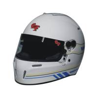 G-Force Racing Gear - G-Force Nighthawk Graphics Helmet - Small - White/Blue - Image 1