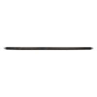 QuickCar Racing Products Scalloped Suspension Tube 24" Long 3/8-24 Female Threads Aluminum- Black