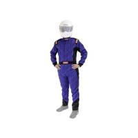 RaceQuip Chevron SFI-1 Suit - Blue - Large