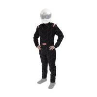 RaceQuip Chevron SFI-1 Suit - Black - X- Large