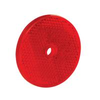 Bargman Reflector - Bolt-On - 2-3/16" Round - Plastic - Red (Pair)