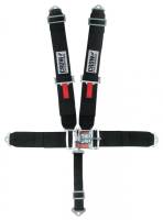 Crow Safety Gear - Crow QA 5-Way Duck Bill 3" Latch & Link Harness - Big Block/IMCA Modified - 40'' Lap Belt - SFI 16.1 - Black - Image 1