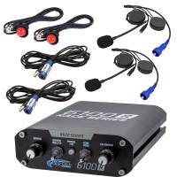 Rugged RRP6100 2 Person Race Intercom System with Helmet Kits - DSP Chips Installed