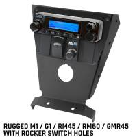 Rugged Radios - Rugged Can-Am X3 Multi Mount Kit for Rugged UTV Intercoms and Radios - Rugged M1/G1/RM45/RM60/GMR45 with Switch Holes - Image 2