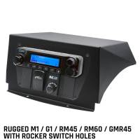 Rugged Radios - Rugged Kawasaki KRX Multi-Mount Kit - Top Mount - for Rugged UTV Intercoms and Radios - Rugged M1/G1/RM45/RM60/GMR45 with Switch Holes - Image 2