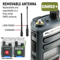 Rugged Radios - Rugged GMR2 PLUS GMRS and FRS Two Way Handheld Radio - Grey - 2 Pack - Image 6