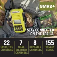 Rugged Radios - Rugged GMR2 PLUS GMRS and FRS Two Way Handheld Radio - High Visibility Safety Yellow - 2 Pack - Image 3