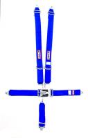 RJS 5-Point Restraint System - Individual Shoulder Harness - Bolt-In Mount - 3" Anti-Sub - Blue