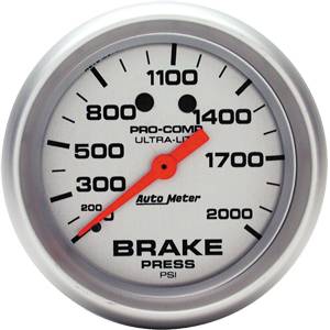 Individual Gauges - Analog Gauges - Brake Pressure Gauges
