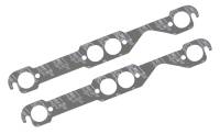 Mr. Gasket Ultra Seal Exhaust Manifold Gaskets - SB Chevy - Round Port - Exhaust Port Width: 1.50" , Exhaust Port Height: 1.50" , Center Port to Gasket Top: .77"