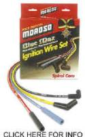 Moroso Blue Max Spiral Core Ignition Wire Set - Spark Plug Wires Ford w/ 351C - 400 V8 Engines