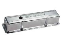 Moroso Stamped Steel Valve Covers - SB Chevy - Chrome Plated - SB Chevy - Tall Design
