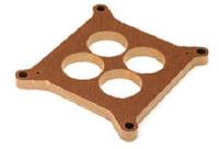 Carburetor Adapters and Spacers - Carburetor Spacers - Moroso Performance Products - Moroso Phenolic 1/2" 4-Hole Carburetor Spacer - Fits Holley® 4150/4160 Bolt Pattern - 4-Hole Plenum Design w/ 1.75" Diameter  Bores