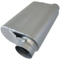 Exhaust System - Flowmaster - Flowmaster 40 Series Delta Force Alcohol Race Muffler - 3.5" Offset Inlet, 3" Same Side Outlet - Aggressive Sound - 13.50" x 10.00" x 5.00"
