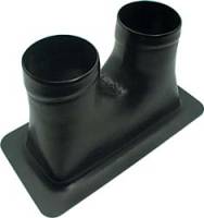 Brake Cooling Kits and Components - Bumper Mount Brake Ducts - Allstar Performance - Allstar Performance Double Hole Brake Duct - Black - 5" x 9-3/4"