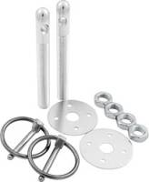 Hood Pin Sets - Hood Pins - Allstar Performance - Allstar Performance Aluminum Hood Pin Kit - Silver - 3/8" Diameter