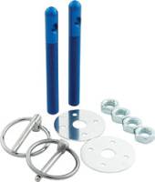 Body Fastener Kits - Hood Pin Fastener Kits and Components - Allstar Performance - Allstar Performance Aluminum Hood Pin Kit - Blue - 3/8" Diameter