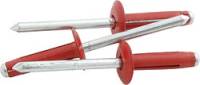 Allstar Performance 3/16" Red Flange Style Rivets - 1/8" to 3/8" Grip Range - (250 Pack)