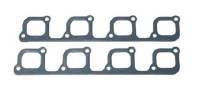 Fel-Pro Exhaust Header Gaskets - Steel Core Laminate - Yates SVO Port - SB Ford - SVO Yates Heads