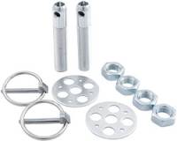 Allstar Performance Lightweight Aluminum Hood Pin Kit - 1/2" - Silver
