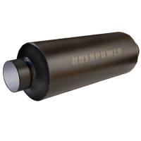 Hushpower Pro Series Muffler - 3" Inlet, 3" Outlet - 6" D x 16" L Case - Aluminized