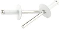 Rivets and Components - Rivets - Allstar Performance - Allstar Performance 3/16" Large Head Aluminum Rivets - White - 1/4" to 3/8" Grip Range - (250 Pack)