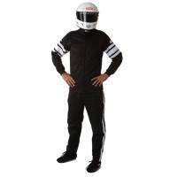 RaceQuip 120 Series Pyrovatex Racing Jacket (Only) - Black - Small