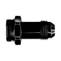 SAE to AN Fittings and Adapters - Male SAE to Male AN Flare Adapters - Aeroquip - Aeroquip Black Aluminum -08 Carburetor Fitting