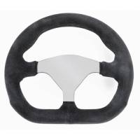 Grant D-Shaped Suede Steering Wheel - 10" Diameter - Black