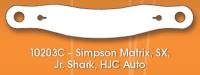Racing Optics X-Stack Tearoffs - Clear - Fits Simpson Matrix, SX, Jr. Shark, HJC Auto  w/ 11.5" Post Centers - Banana 10203C